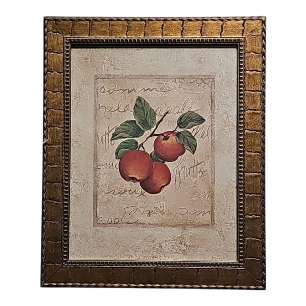 Apples painting wall print frame decor